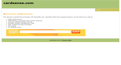 Desktop Screenshot of cardsense.com
