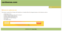 Tablet Screenshot of cardsense.com